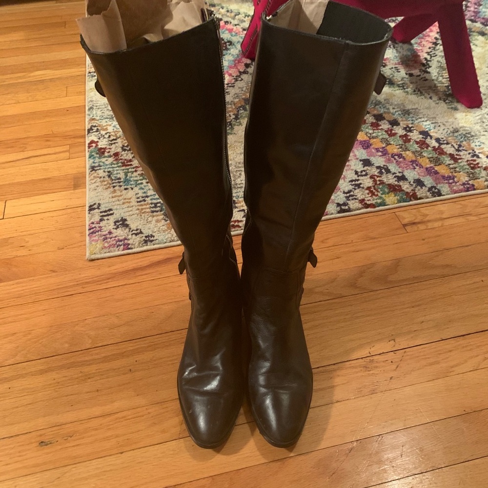 Michael Michael Kors Black Riding Boots Size 11